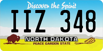 ND license plate IIZ348