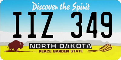 ND license plate IIZ349