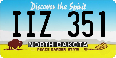 ND license plate IIZ351