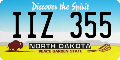 ND license plate IIZ355