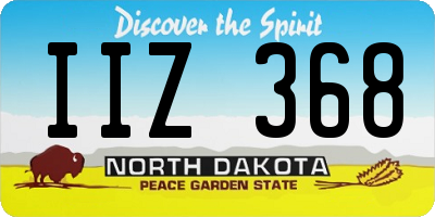 ND license plate IIZ368