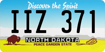ND license plate IIZ371