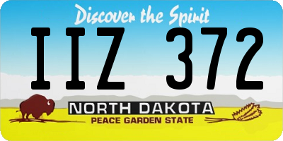 ND license plate IIZ372