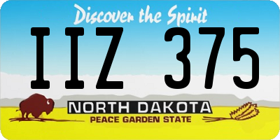 ND license plate IIZ375