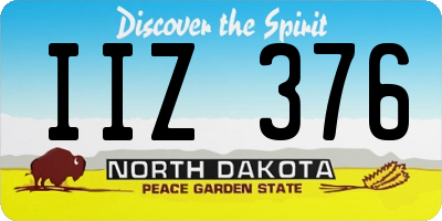 ND license plate IIZ376