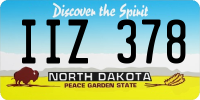 ND license plate IIZ378