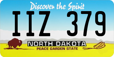 ND license plate IIZ379