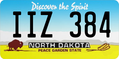 ND license plate IIZ384