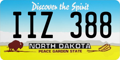 ND license plate IIZ388