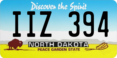 ND license plate IIZ394