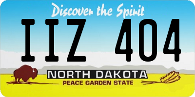 ND license plate IIZ404