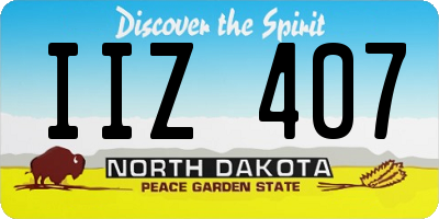 ND license plate IIZ407