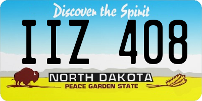 ND license plate IIZ408