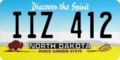 ND license plate IIZ412