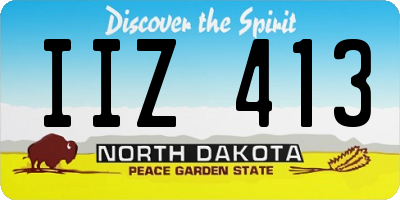 ND license plate IIZ413