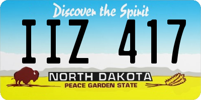 ND license plate IIZ417