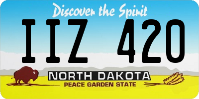 ND license plate IIZ420