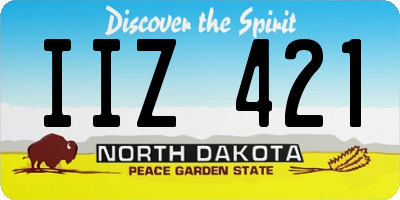 ND license plate IIZ421