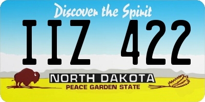 ND license plate IIZ422