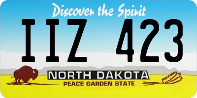 ND license plate IIZ423