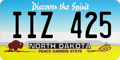 ND license plate IIZ425