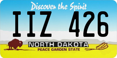 ND license plate IIZ426
