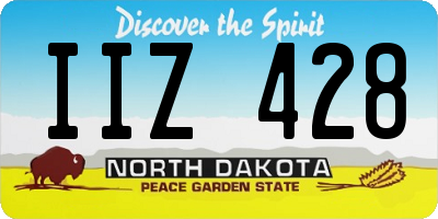 ND license plate IIZ428