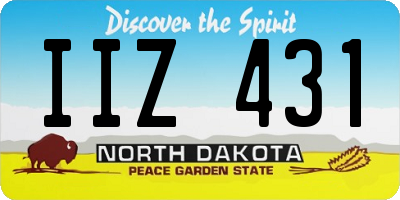 ND license plate IIZ431