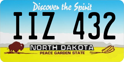 ND license plate IIZ432