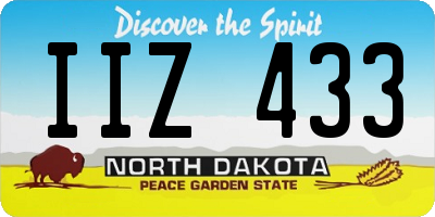 ND license plate IIZ433