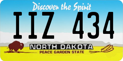 ND license plate IIZ434