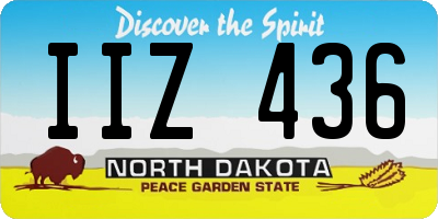 ND license plate IIZ436
