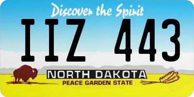 ND license plate IIZ443
