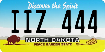 ND license plate IIZ444