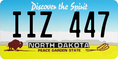 ND license plate IIZ447