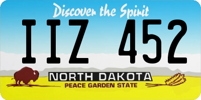 ND license plate IIZ452