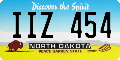 ND license plate IIZ454