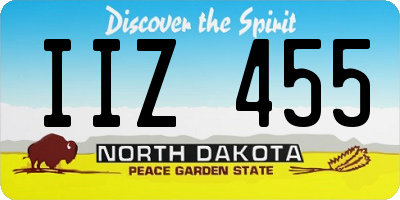 ND license plate IIZ455