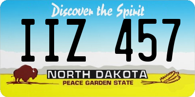 ND license plate IIZ457