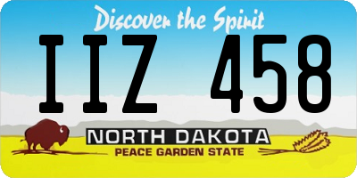 ND license plate IIZ458