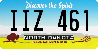 ND license plate IIZ461