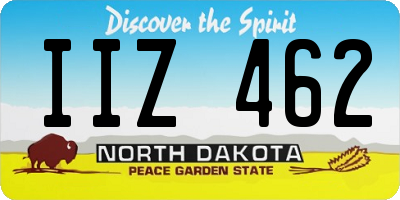 ND license plate IIZ462