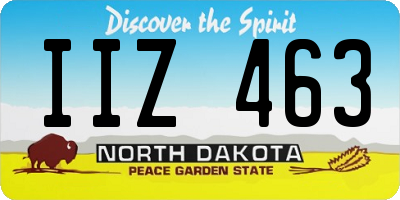 ND license plate IIZ463