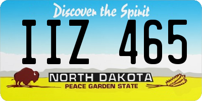 ND license plate IIZ465