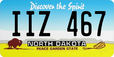 ND license plate IIZ467