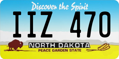 ND license plate IIZ470