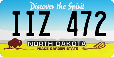 ND license plate IIZ472