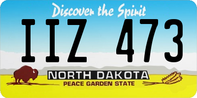 ND license plate IIZ473