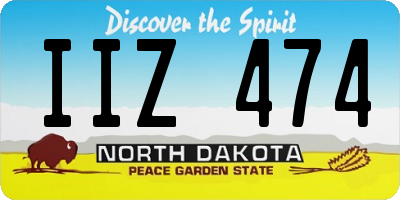 ND license plate IIZ474