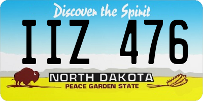 ND license plate IIZ476